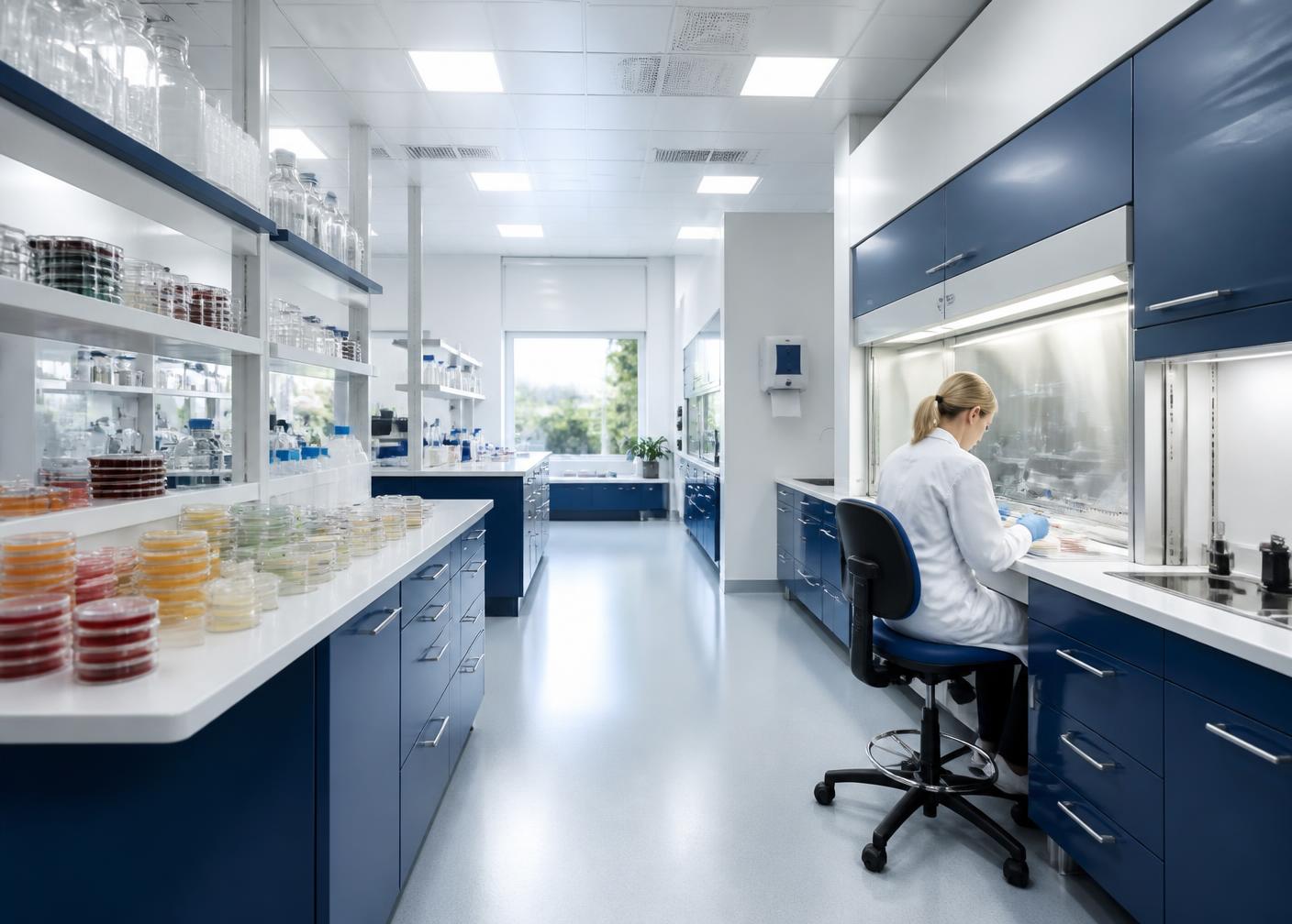 Laboratório de microbiologia da Food Intelligence